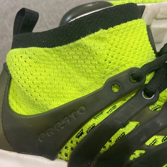 Nike Air Presto Flyknit Ultra Volt black and white mens size 9.5 - Picture 8 of 9